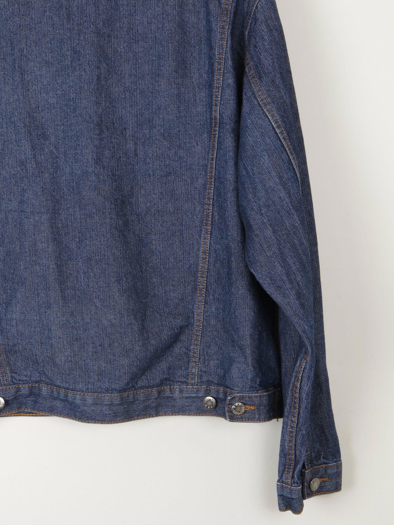 Men's Vintage Dark Blue Denim Jacket M/L - The Harlequin