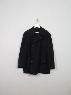 Men's Vintage Dark Grey Wool Short Coat 46/48 XL - The Harlequin