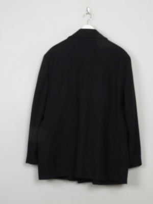 Men's Vintage Dark Grey Wool Short Coat 46/48 XL - The Harlequin