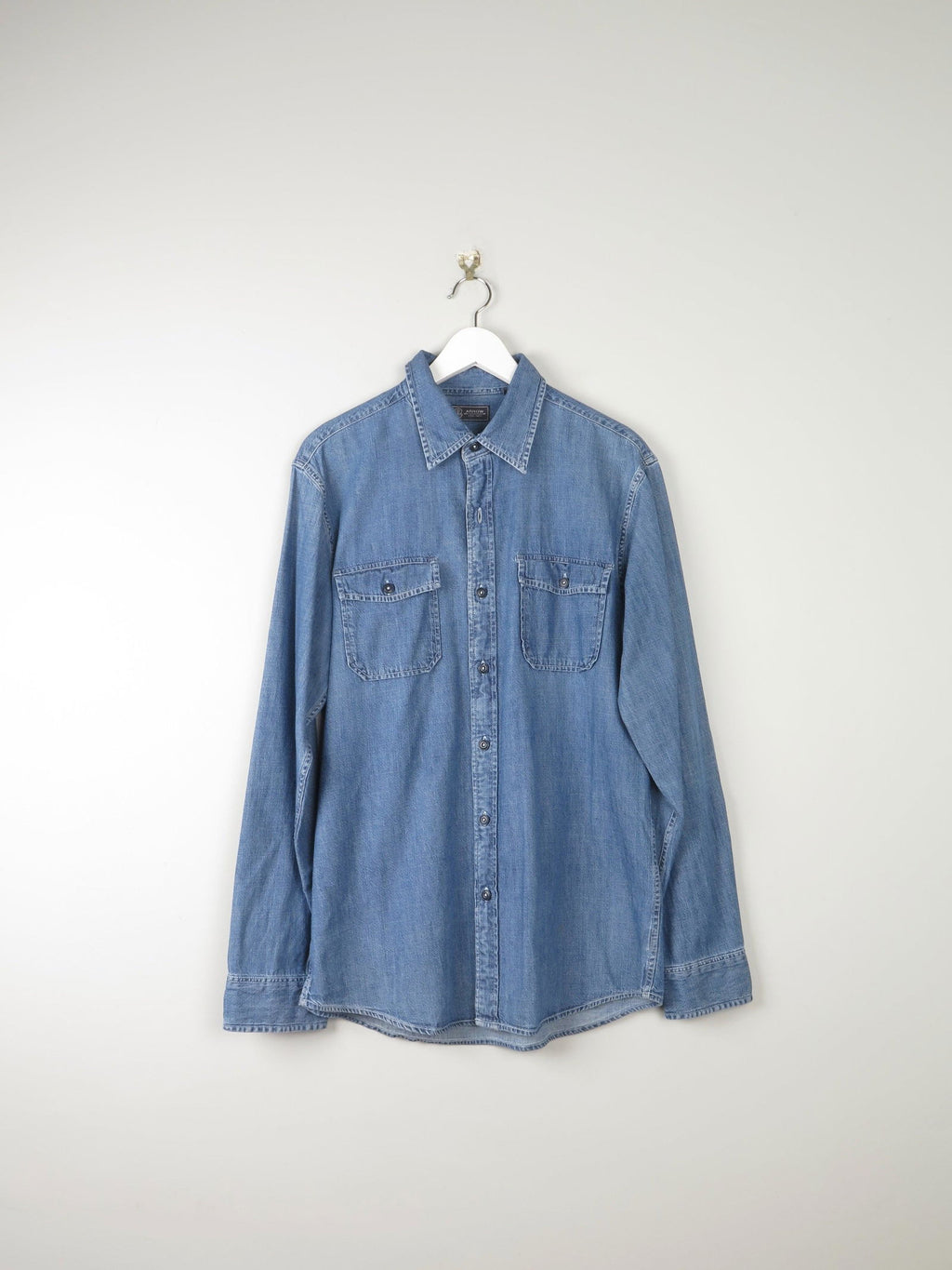 Men's Vintage Denim Shirt M - The Harlequin
