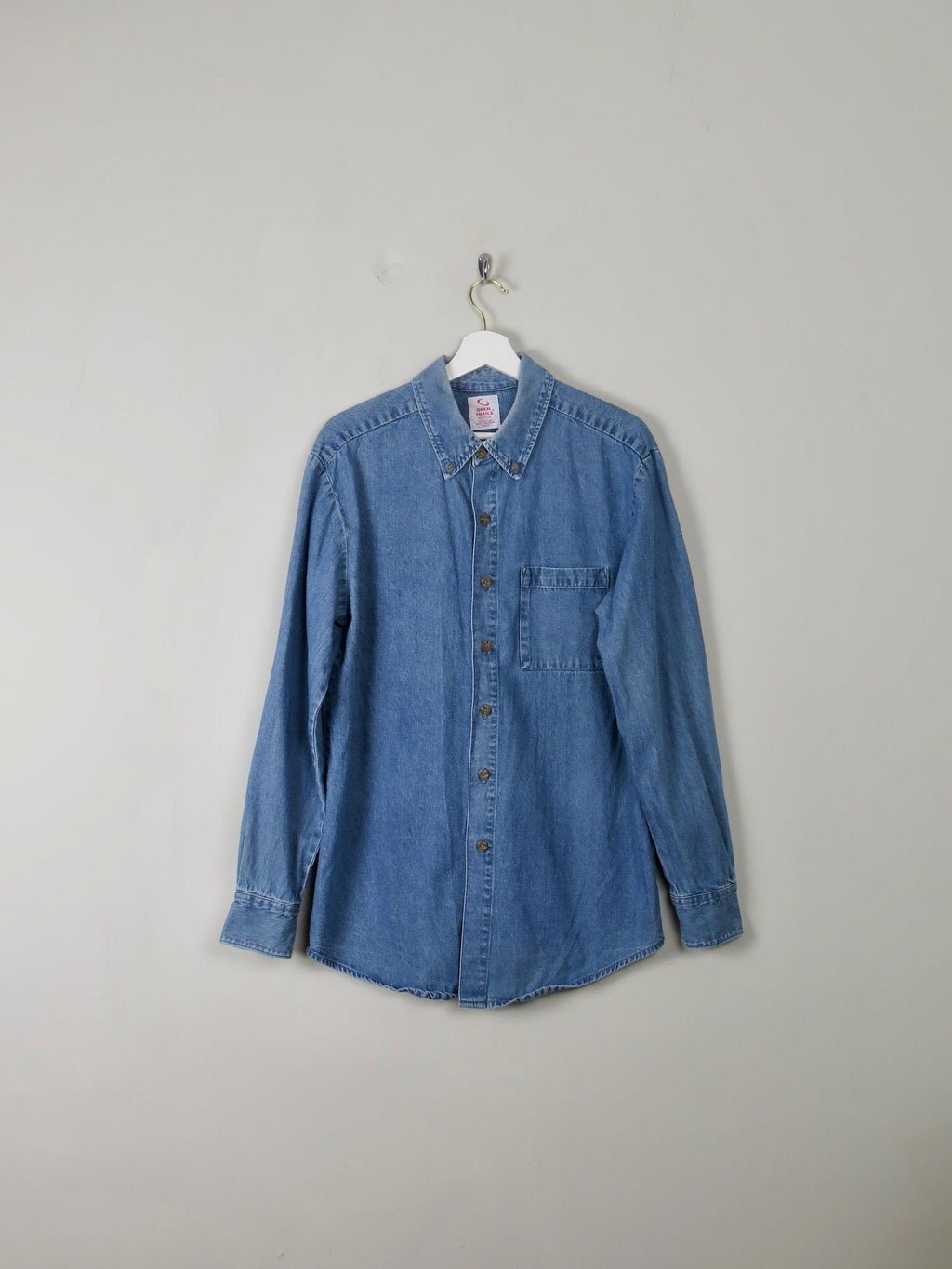 Men's Vintage Denim Shirt M - The Harlequin