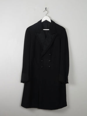 Men's Vintage Edwardian Black Frock Tail Coat 38/40 S/M - The Harlequin