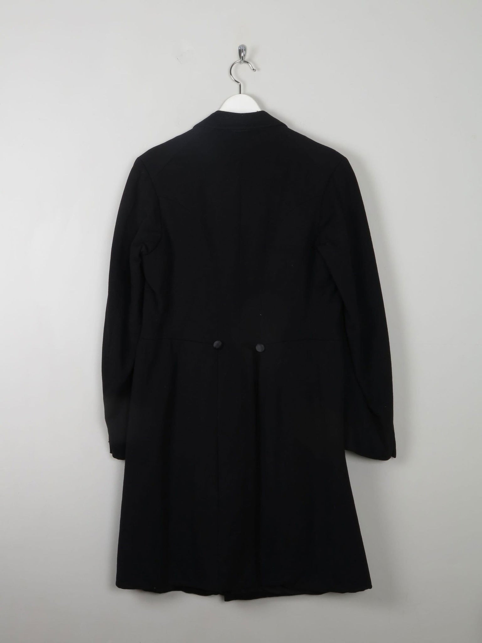 Men's Vintage Edwardian Black Frock Tail Coat 38/40 S/M - The Harlequin