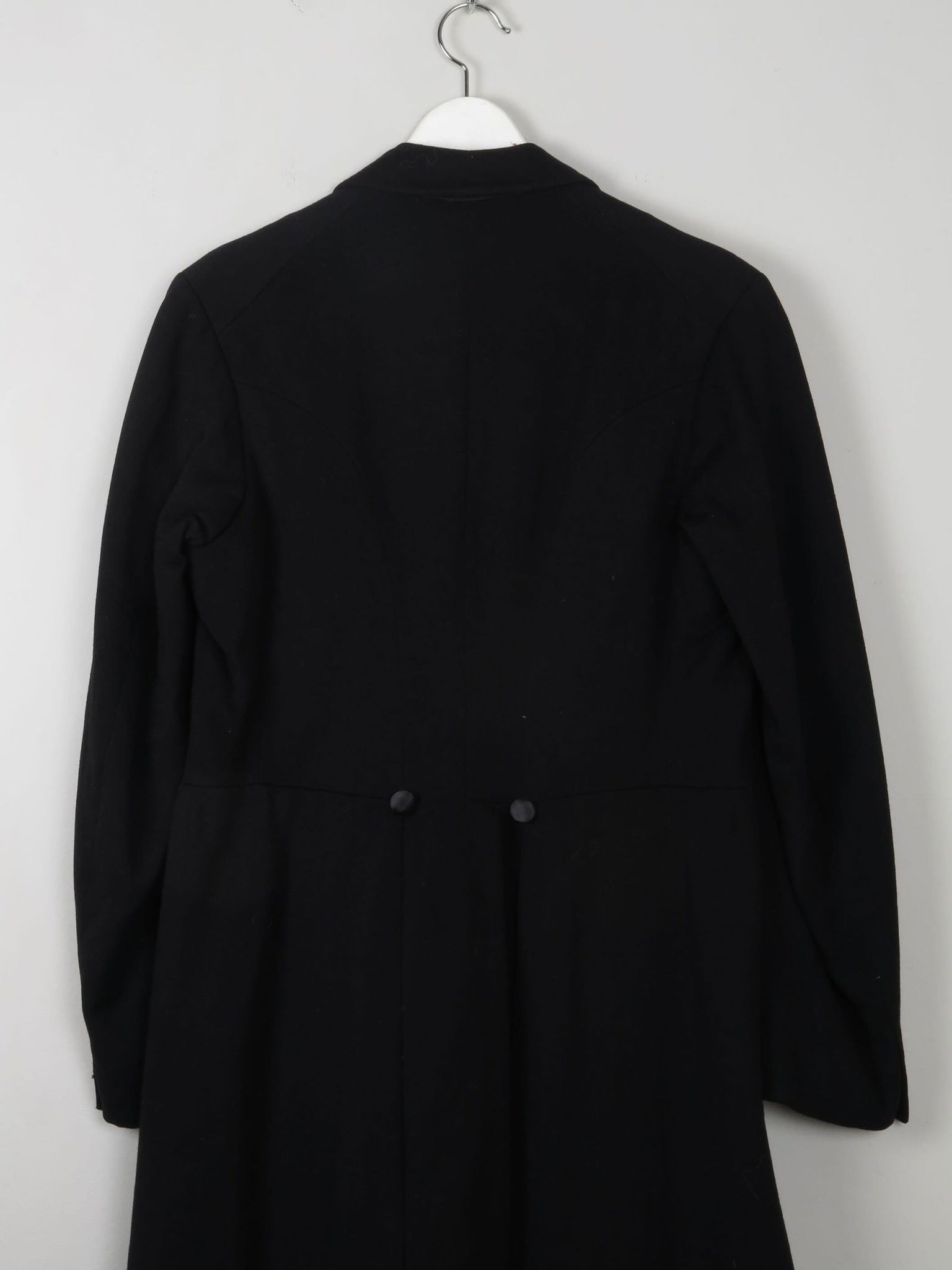 Men's Vintage Edwardian Black Frock Tail Coat 38/40 S/M - The Harlequin