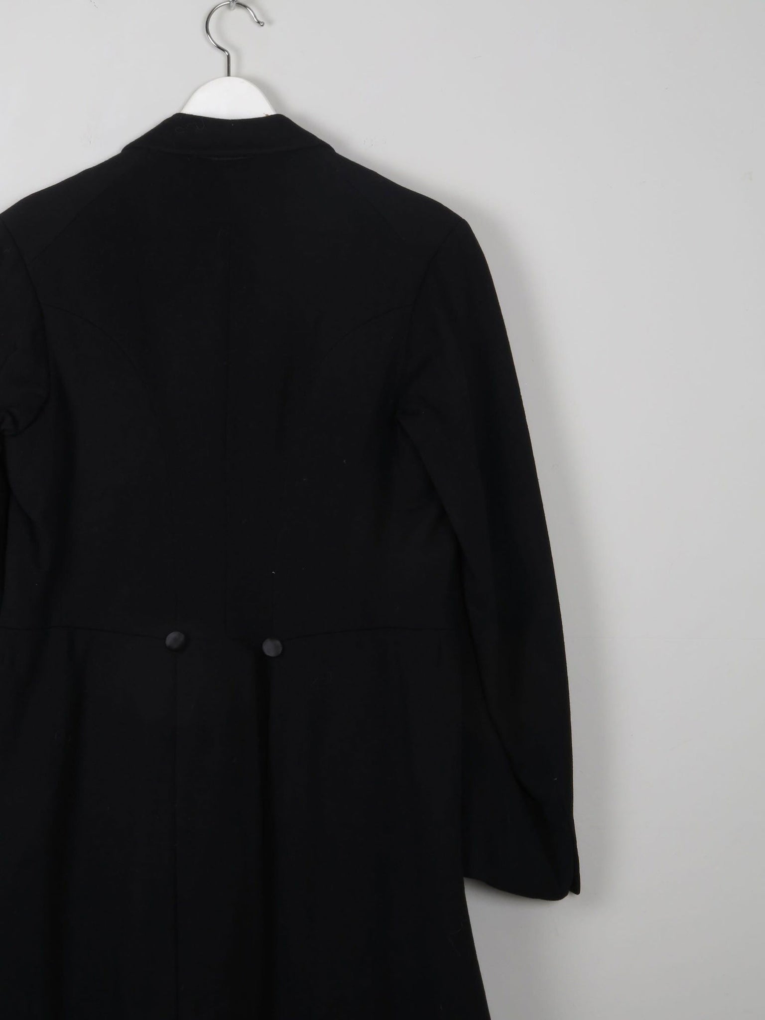 Men's Vintage Edwardian Black Frock Tail Coat 38/40 S/M - The Harlequin