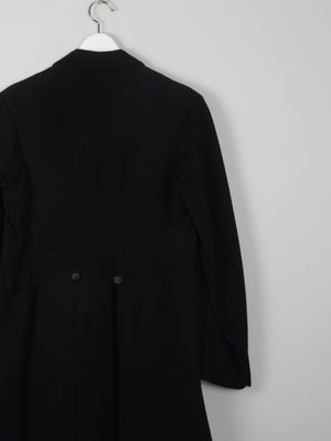 Men's Vintage Edwardian Black Frock Tail Coat 38/40 S/M - The Harlequin