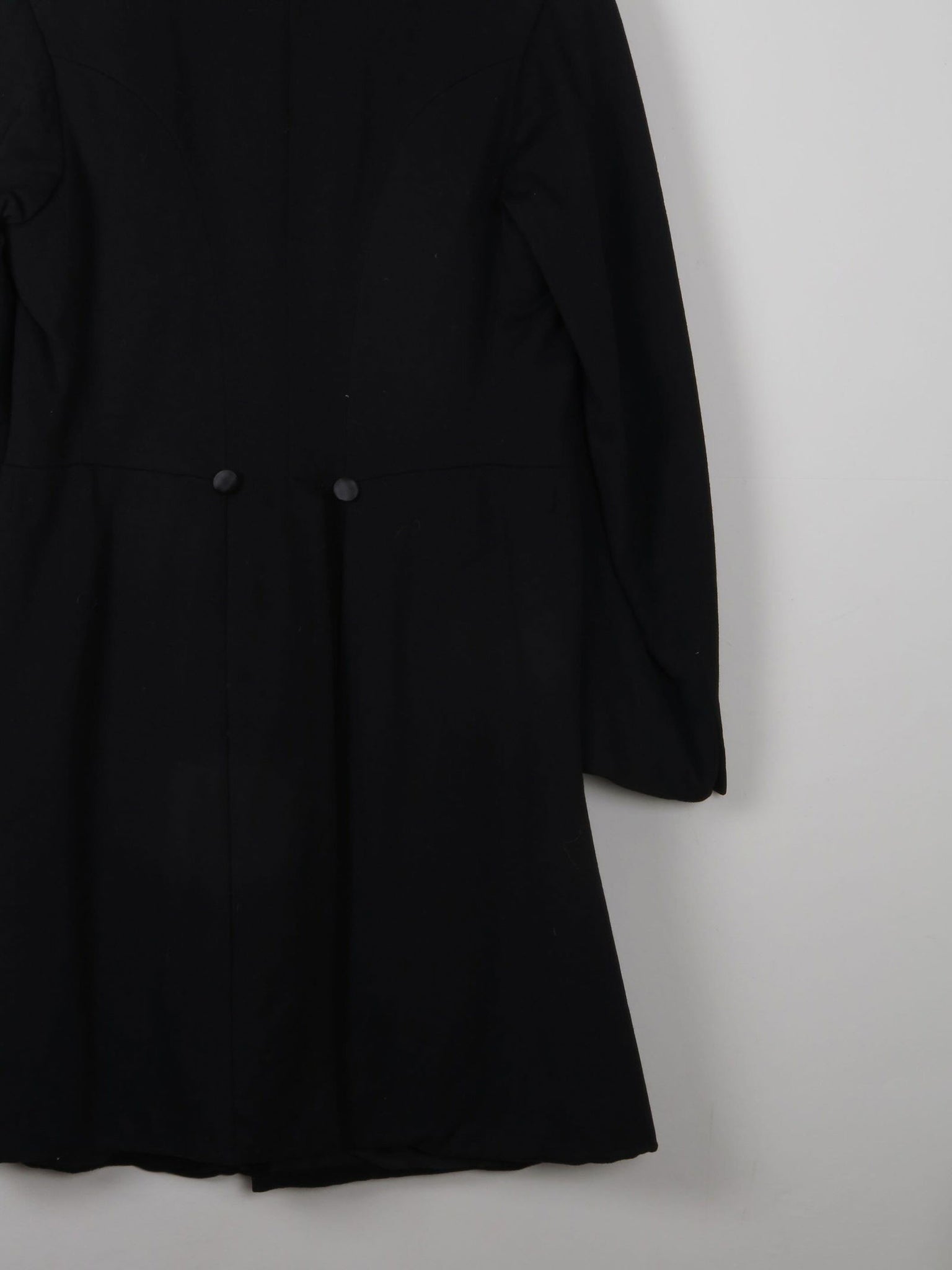 Men's Vintage Edwardian Black Frock Tail Coat 38/40 S/M - The Harlequin