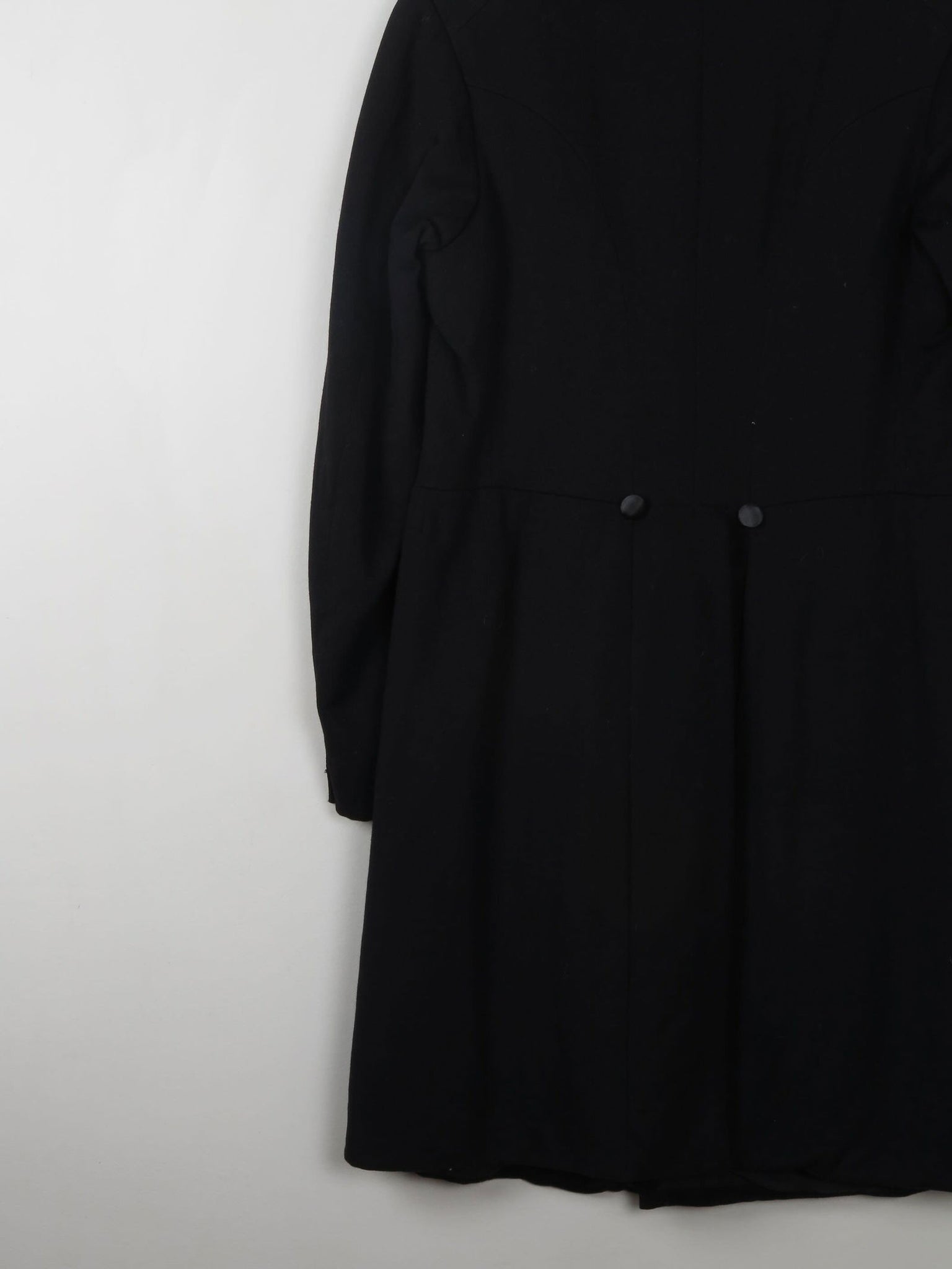 Men's Vintage Edwardian Black Frock Tail Coat 38/40 S/M - The Harlequin