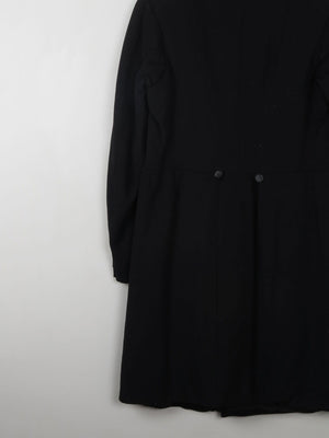 Men's Vintage Edwardian Black Frock Tail Coat 38/40 S/M - The Harlequin