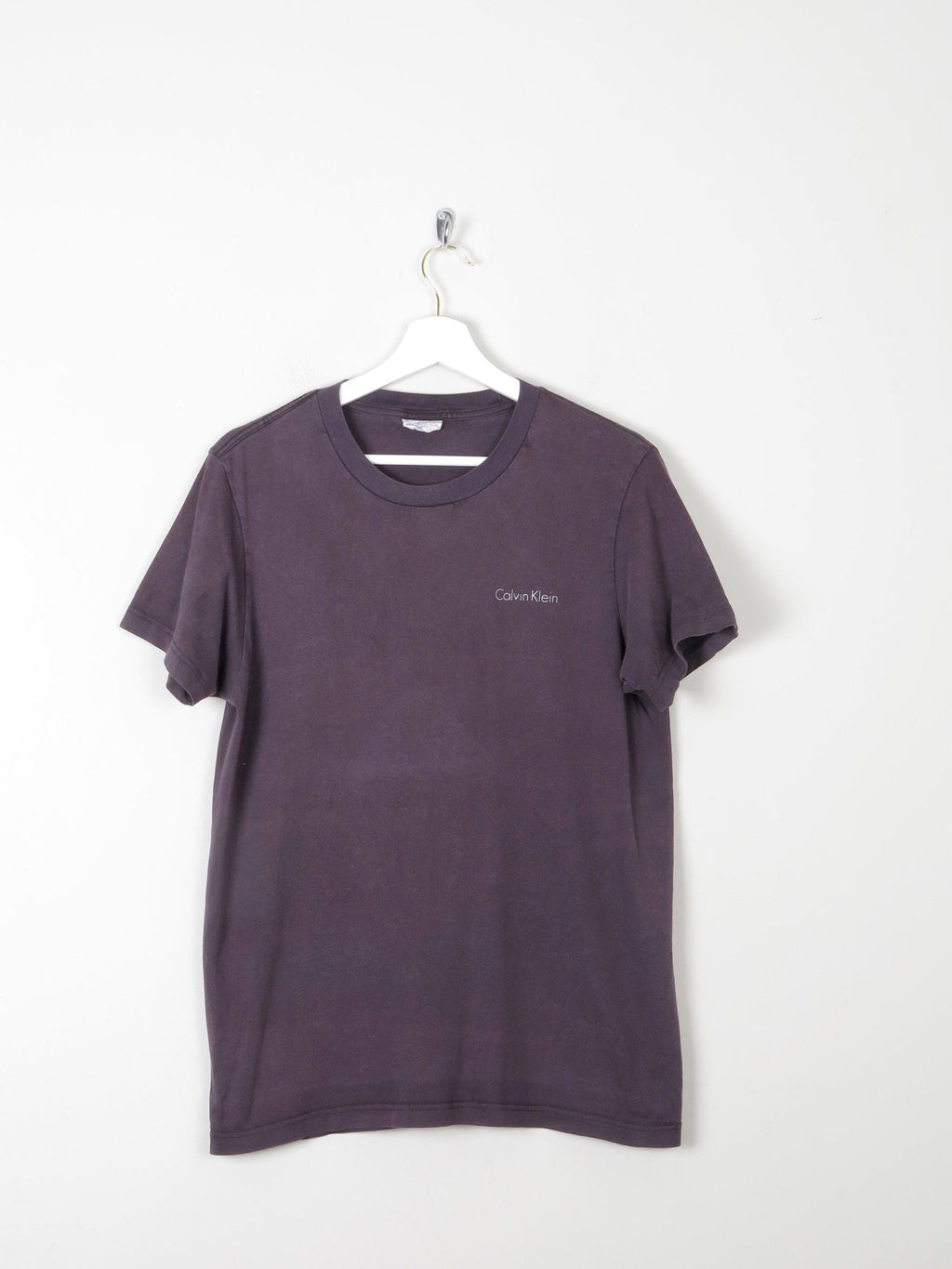 Men's Vintage Faded Black Calvin Klein T-shirt S - The Harlequin