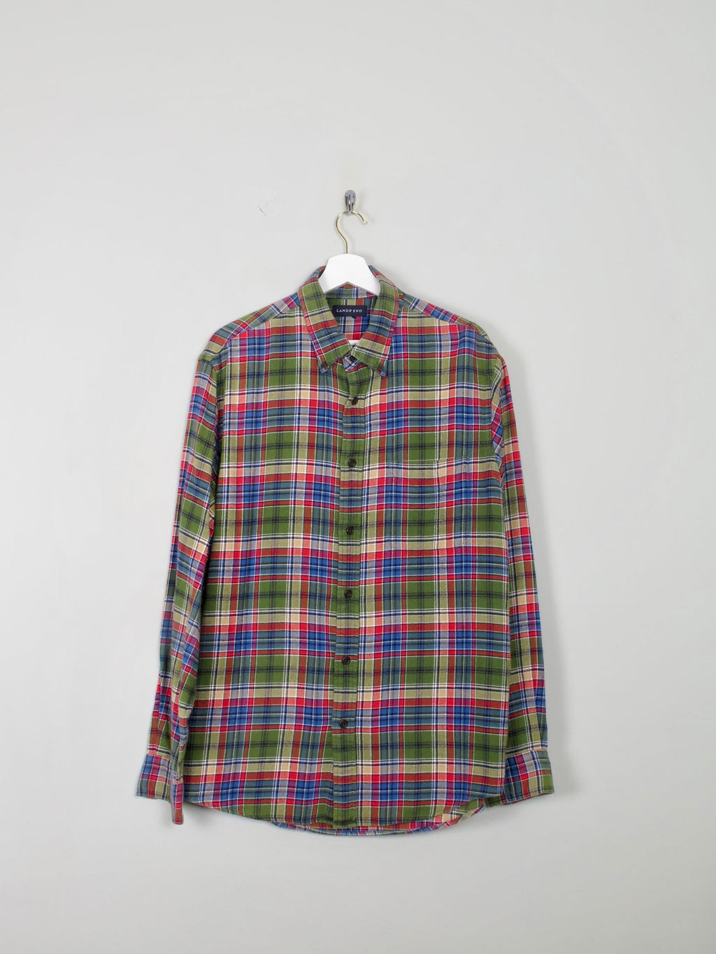 Men's Vintage Flannel Shirt L Relaxed Fit - The Harlequin