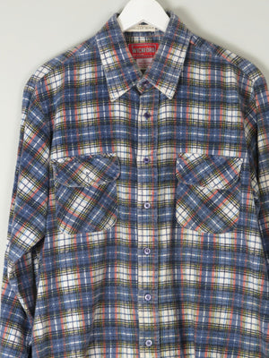 Men's Vintage Flannel Shirt M - The Harlequin