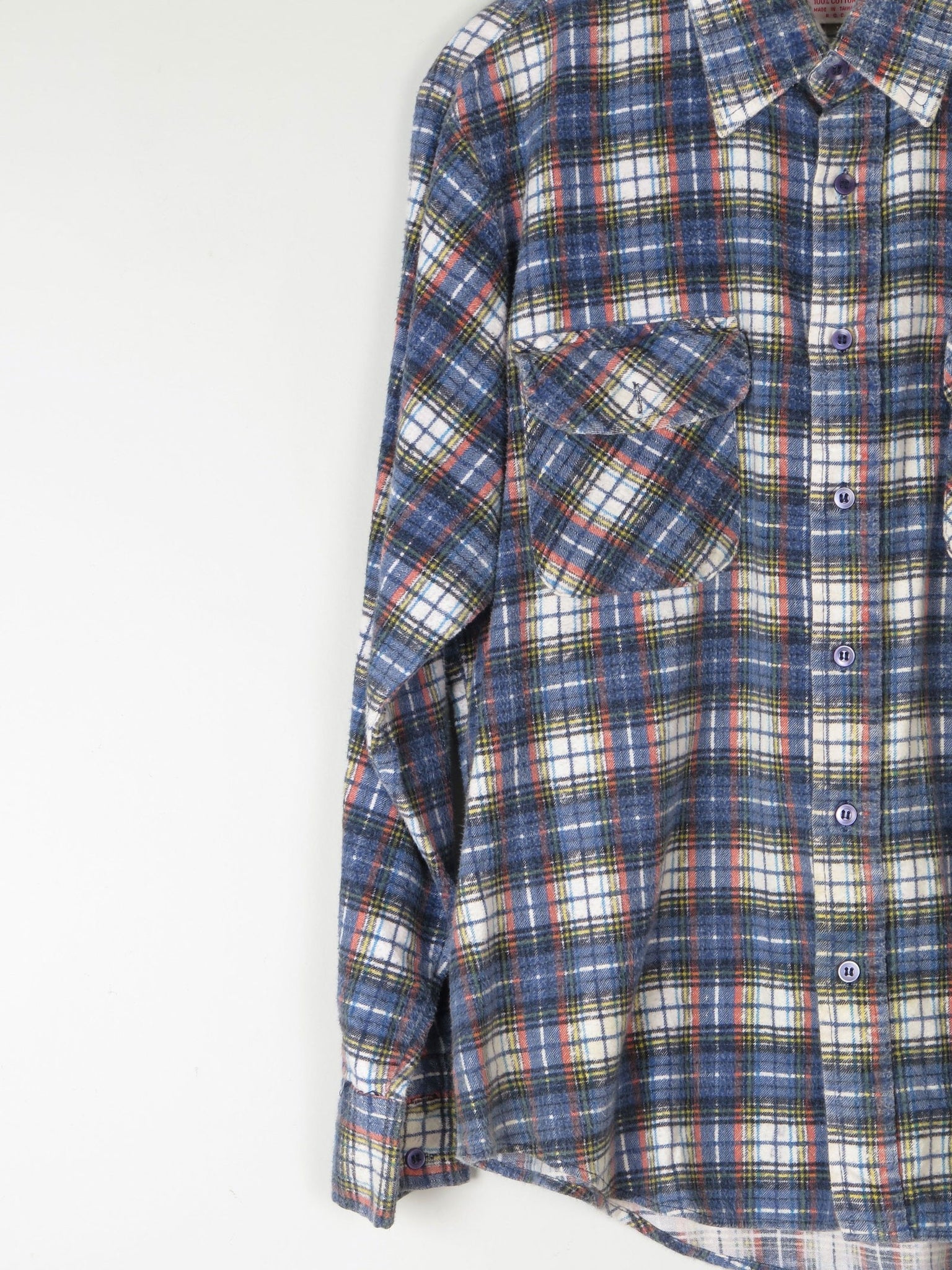Men's Vintage Flannel Shirt M - The Harlequin