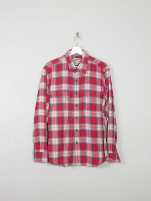 Men's Vintage Gap Flannel Shirt Red M - The Harlequin