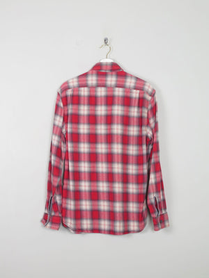Men's Vintage Gap Flannel Shirt Red M - The Harlequin