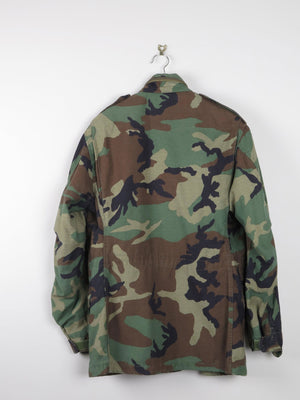 Men’s Vintage Green Camouflage Army Jacket L - The Harlequin
