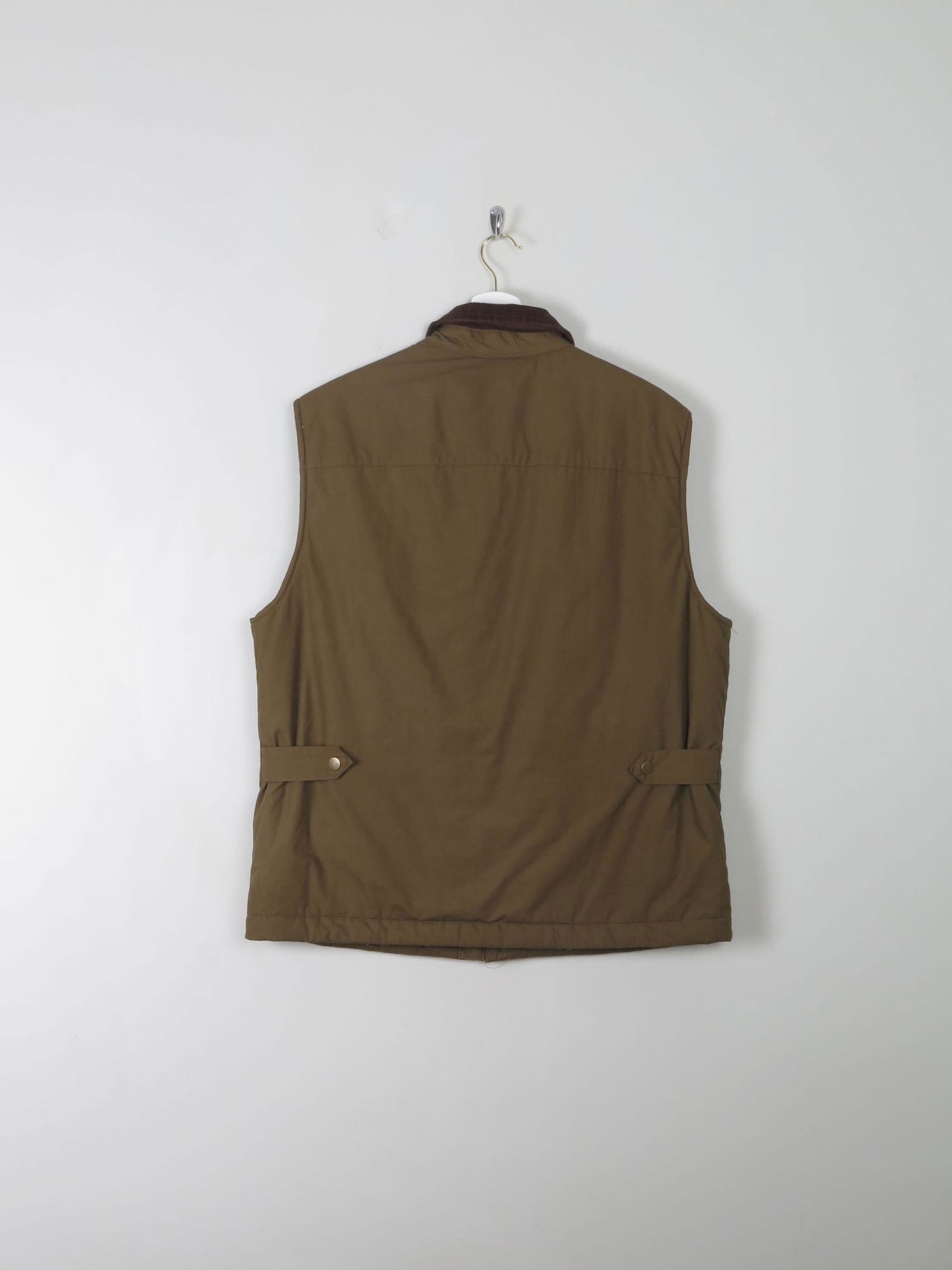 Men's Vintage Green Lined Gilet M - The Harlequin