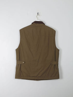 Men's Vintage Green Lined Gilet M - The Harlequin