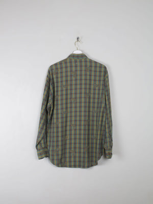 Men's Vintage Green Printed Gap Shirt M - The Harlequin