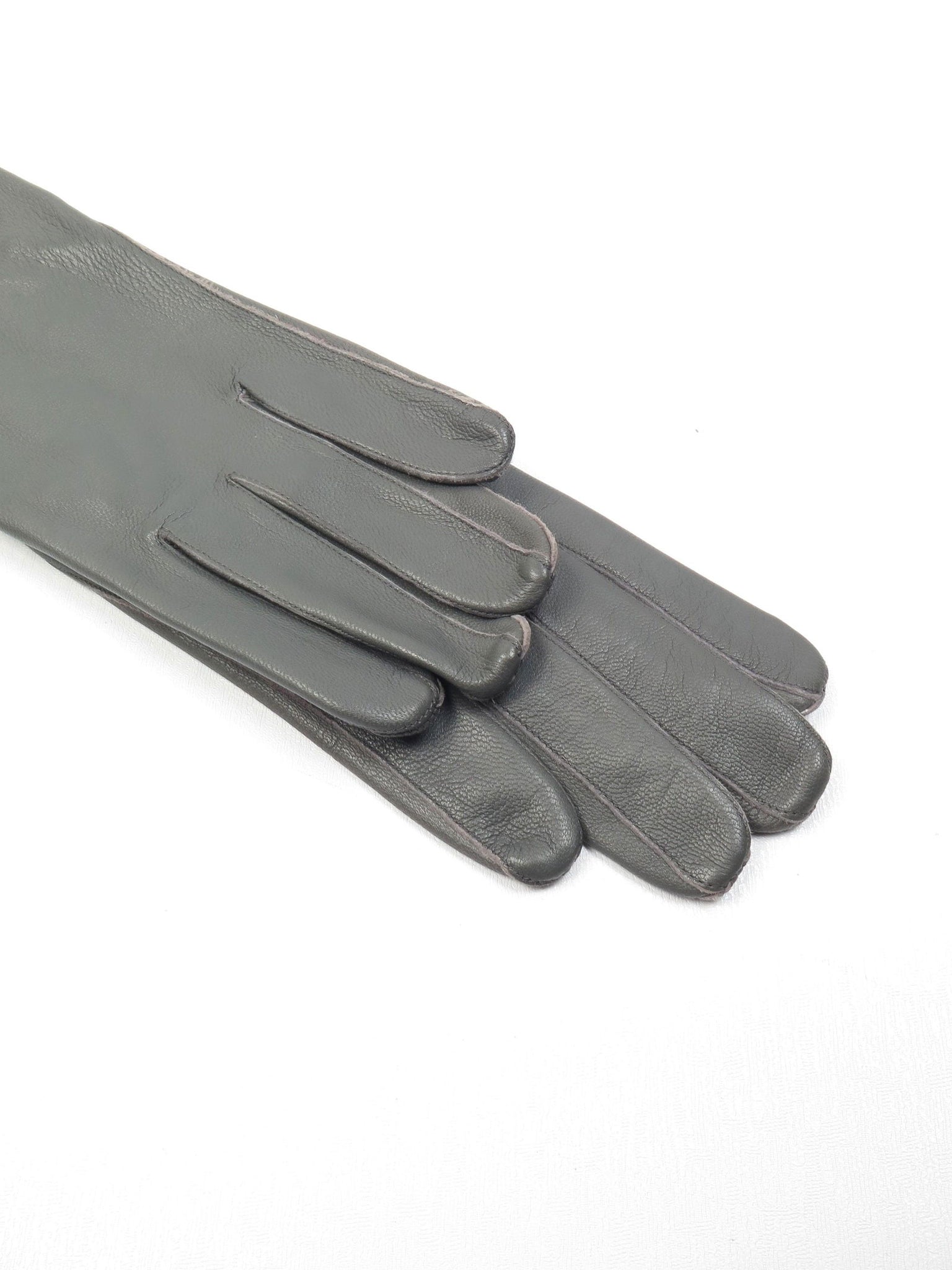 Men’s Vintage Grey Leather Gloves *8* - The Harlequin
