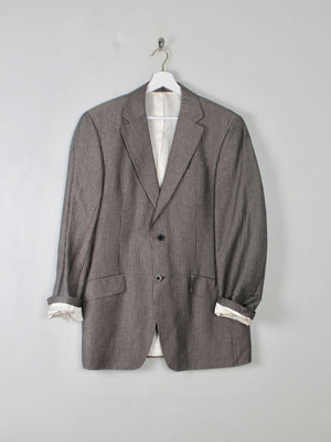 Men's Vintage Grey Remus Linen Mix Jacket 38" - The Harlequin