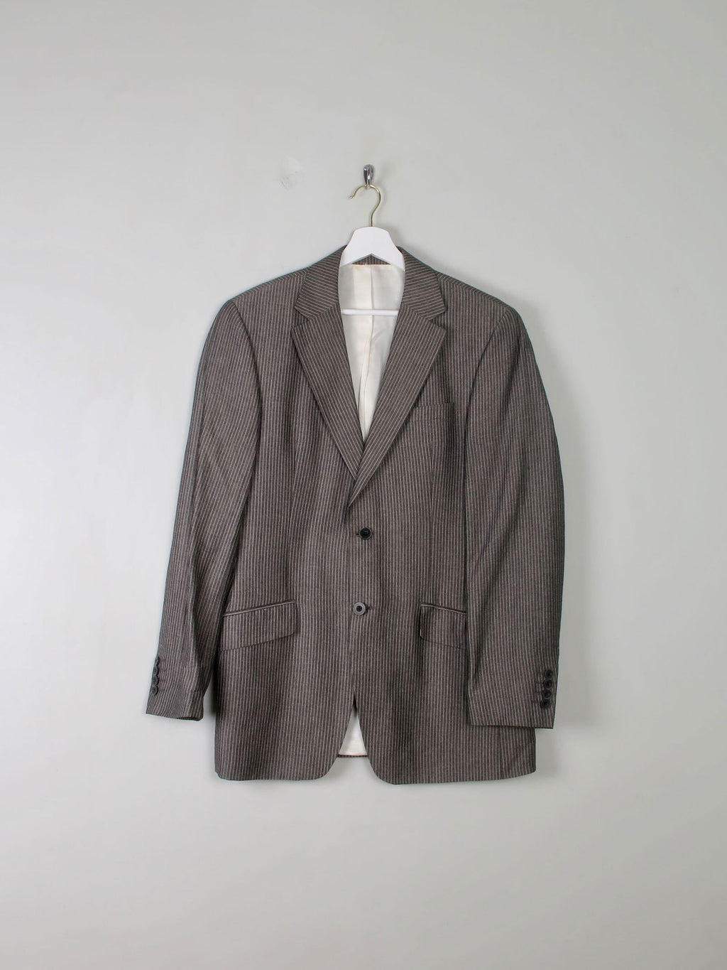 Men's Vintage Grey Remus Linen Mix Jacket 38" - The Harlequin