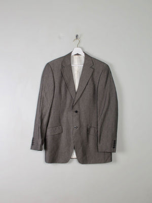Men's Vintage Grey Remus Linen Mix Jacket 38" - The Harlequin