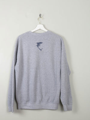 Men's Vintage Grey Shark Sweatshirt M - The Harlequin