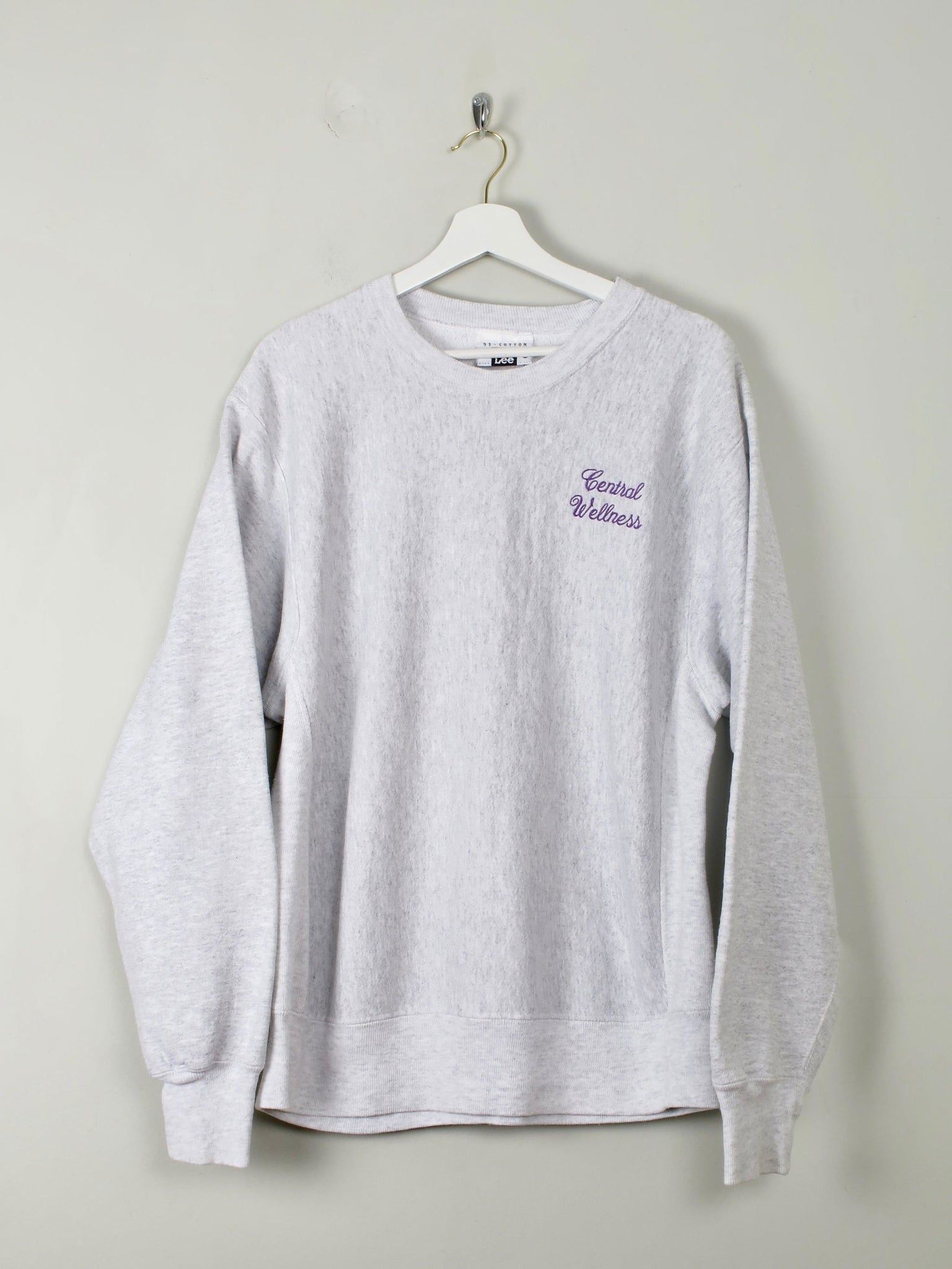 Men's Vintage Grey Sweatshirt L - The Harlequin