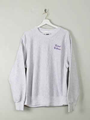 Men's Vintage Grey Sweatshirt L - The Harlequin