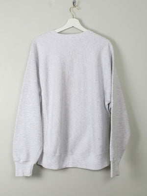 Men's Vintage Grey Sweatshirt L - The Harlequin