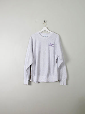 Men's Vintage Grey Sweatshirt L - The Harlequin