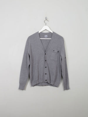 Men's Vintage Grey Wool Cardigan XS/S - The Harlequin