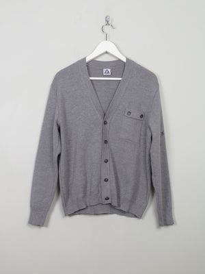 Men's Vintage Grey Wool Cardigan XS/S - The Harlequin