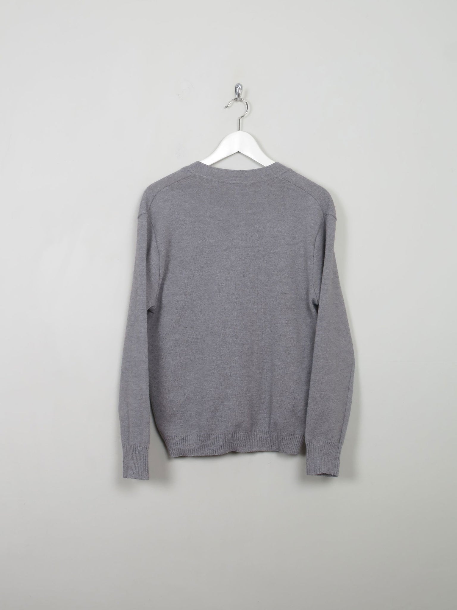 Men's Vintage Grey Wool Cardigan XS/S - The Harlequin
