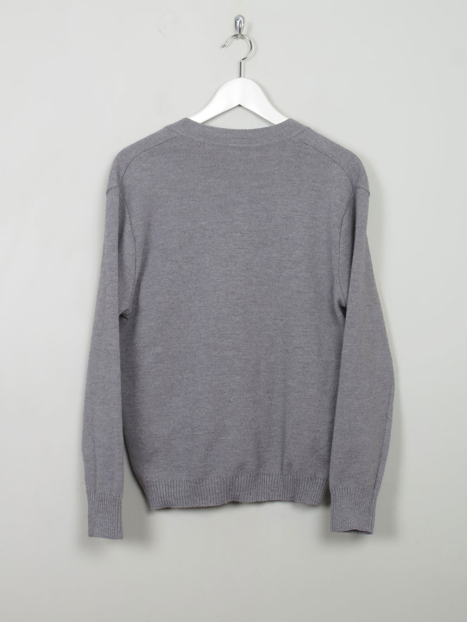 Men's Vintage Grey Wool Cardigan XS/S - The Harlequin