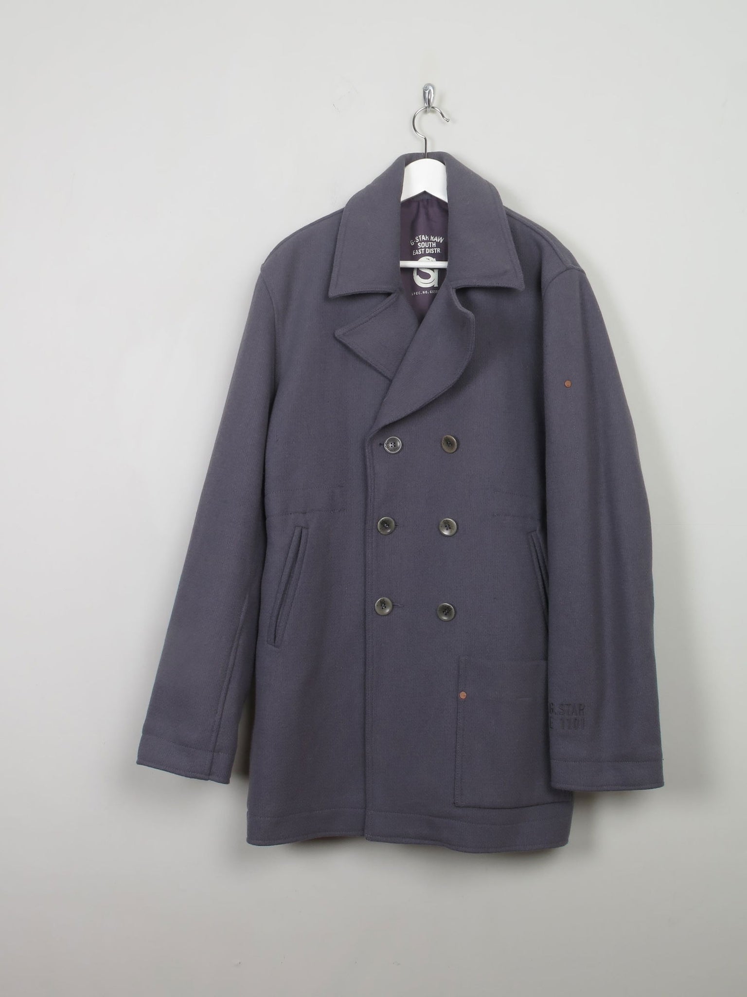 Men's Vintage Gstar Pea Coat 44'/L - The Harlequin