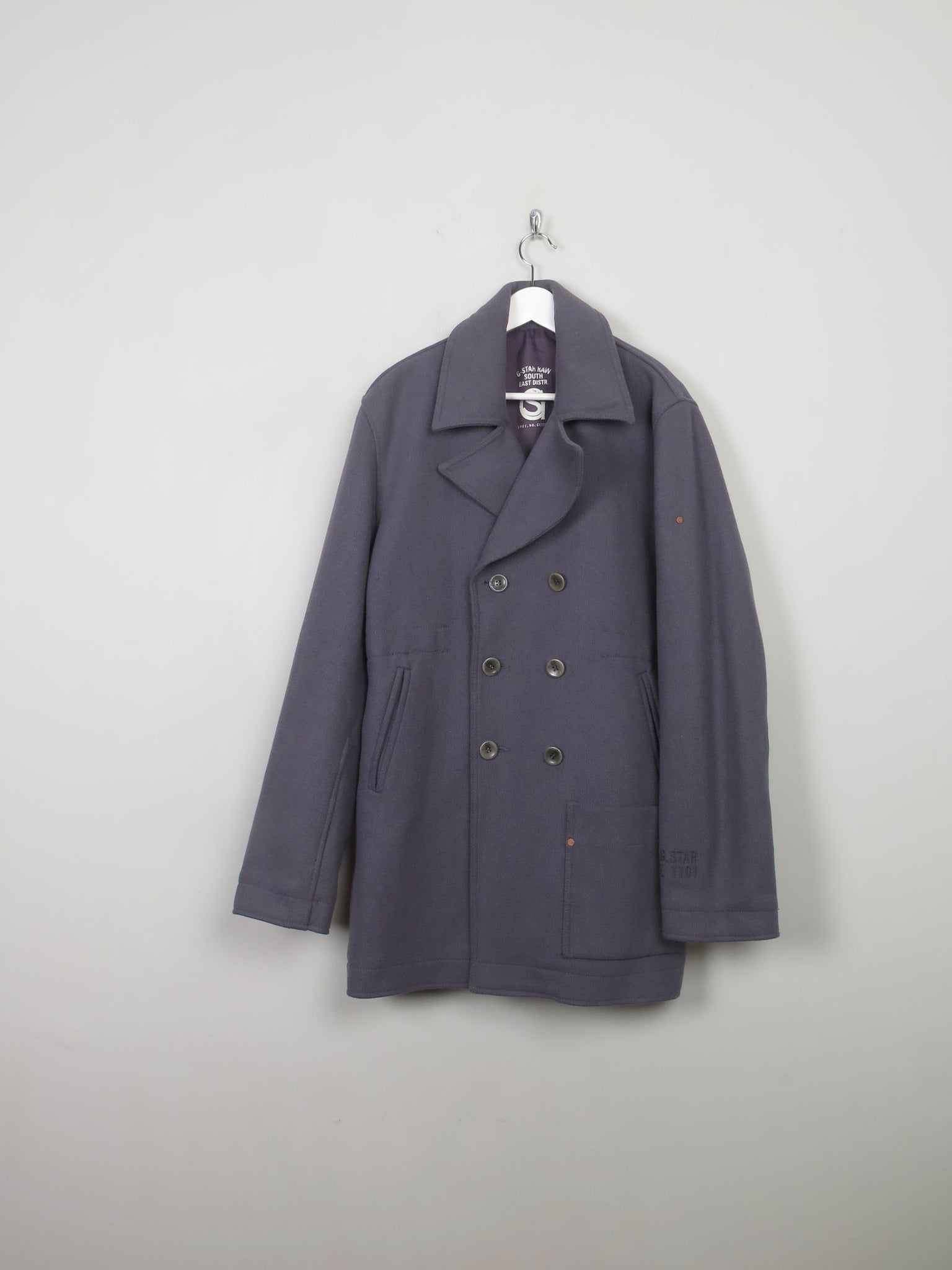 Men's Vintage Gstar Pea Coat 44'/L - The Harlequin