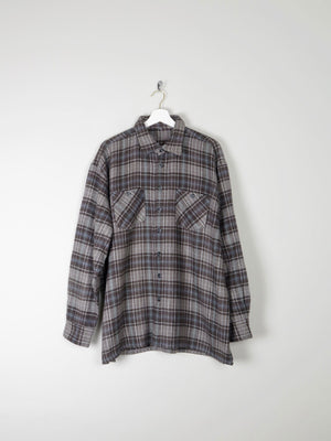 Men's Vintage Heavy Flannel Wool Feel Shirt XL - The Harlequin
