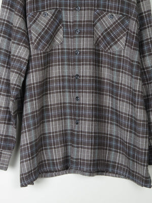 Men's Vintage Heavy Flannel Wool Feel Shirt XL - The Harlequin