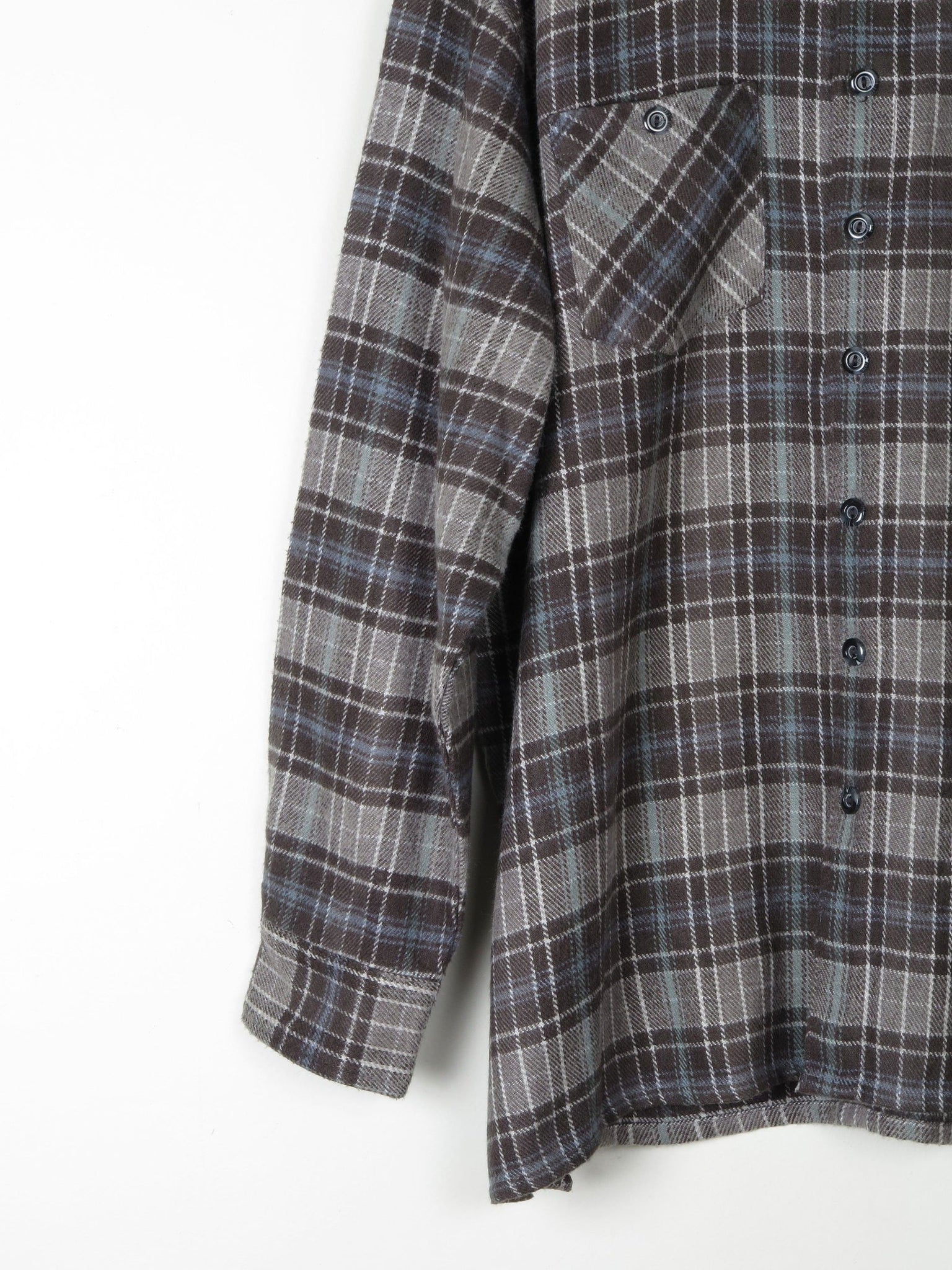 Men's Vintage Heavy Flannel Wool Feel Shirt XL - The Harlequin
