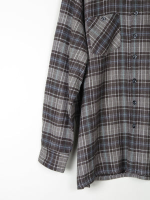 Men's Vintage Heavy Flannel Wool Feel Shirt XL - The Harlequin