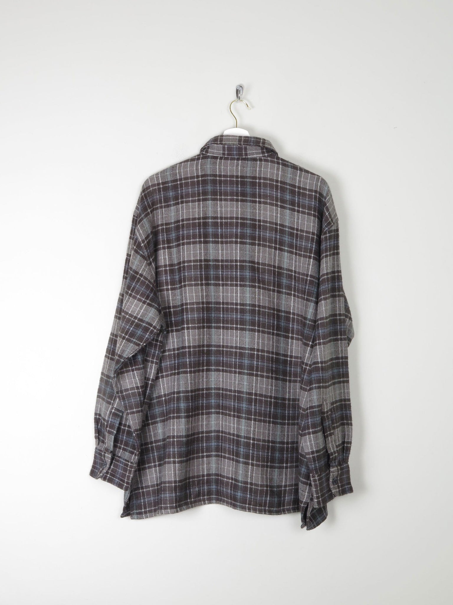 Men's Vintage Heavy Flannel Wool Feel Shirt XL - The Harlequin
