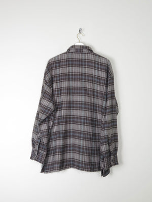 Men's Vintage Heavy Flannel Wool Feel Shirt XL - The Harlequin