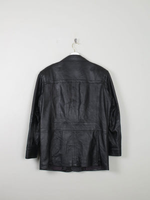 Men's Vintage Leather Jacket Black L - The Harlequin