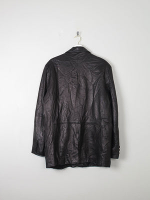 Men's Vintage Leather Jacket Black M - The Harlequin