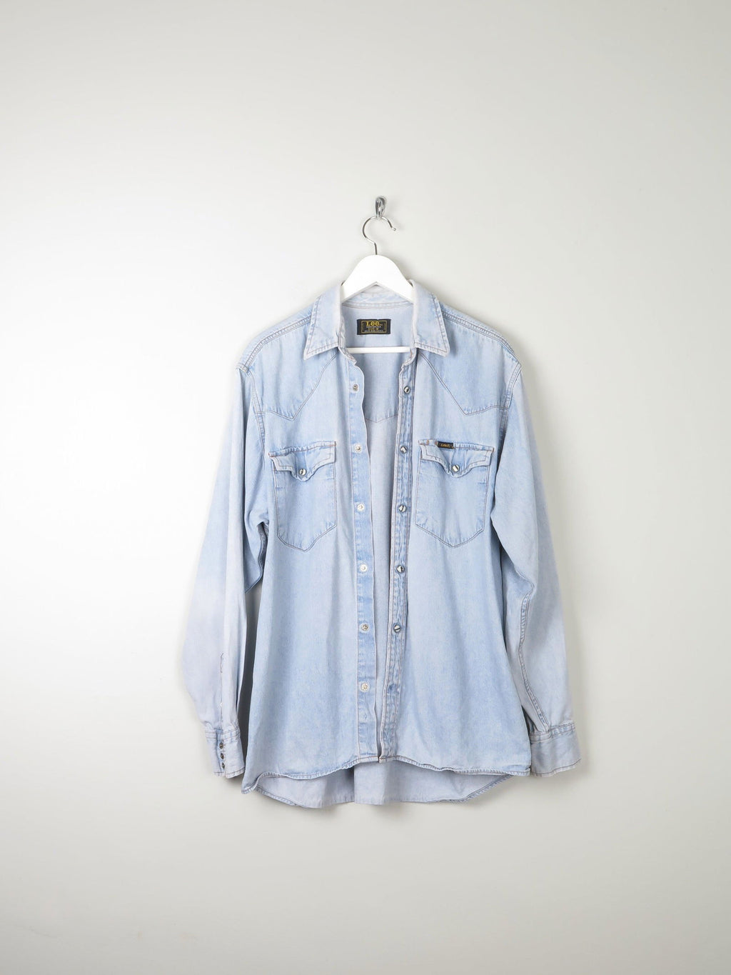 Men's Vintage Lee Light Denim Shirt - The Harlequin