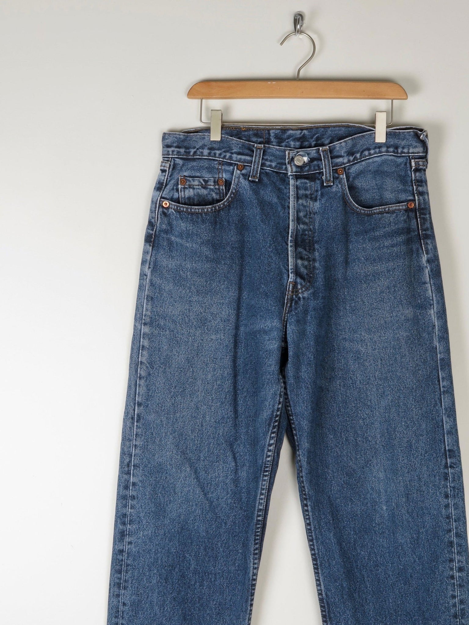 Men’s Vintage Levis 510 Blue Denim Jeans 33/36 - The Harlequin
