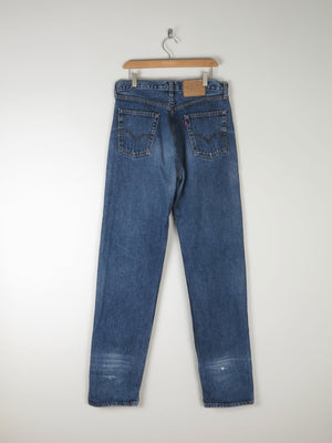 Men’s Vintage Levis 510 Blue Denim Jeans 33/36 - The Harlequin