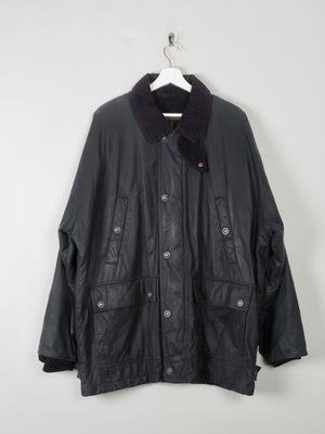 Men's Vintage Lined Wax Jacket Navy XL - The Harlequin